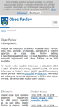 Mobile Screenshot of obec-pavlov.cz